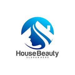 Home Beauty Logo Design Template, vector illustration, icon symbol, creative design
