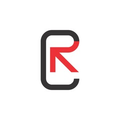 CR letter logo design vector