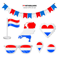 Netherlands symbol set
