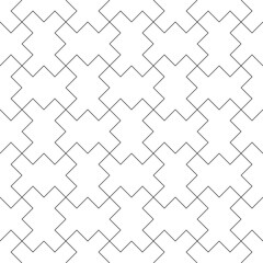 Seamless geometric ornament in black and white.Fine lines.