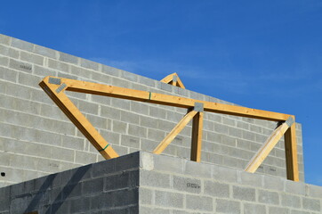 Maison en construction. (France)