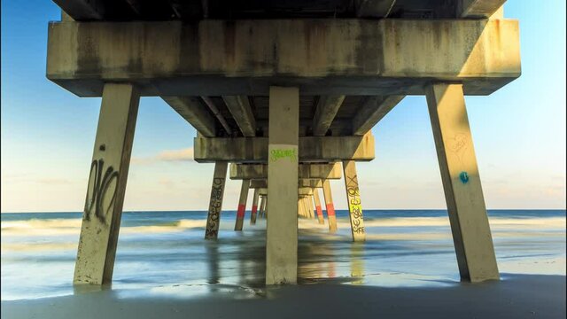 The Jacksonville Beach Pier on Florida's east coast.