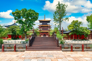 Obraz premium Guangfulin ancient cultural site, Songjiang District, Shanghai, China