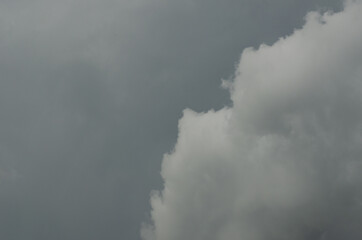 overcast background, clouds in sky