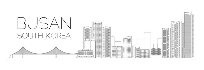 landscape of Busan city