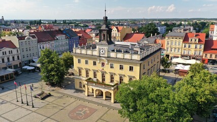 Ratusz w Ostrowie Wielkopolskim  - obrazy, fototapety, plakaty
