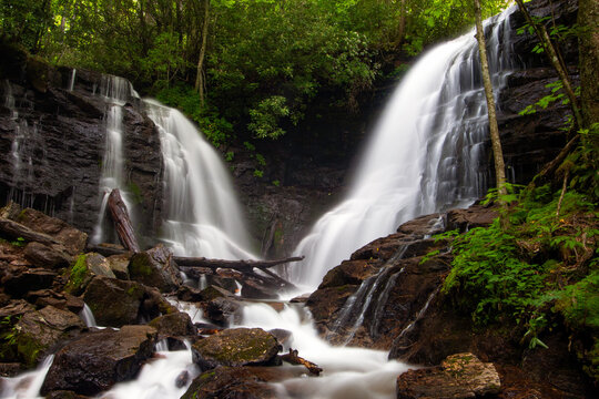 Soco Falls - Double Waterfall in North Carolina