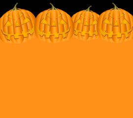 halloween background with pumpkin