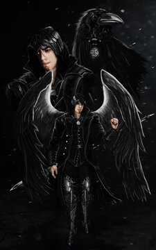 Winged Man Color