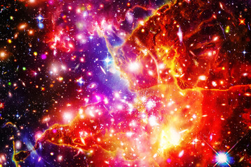 Fascinating galaxy with stars. The elements of this image furnished by NASA.