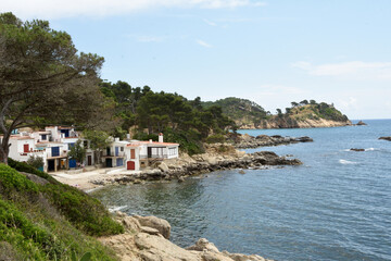 Fototapeta na wymiar beautiful beach of Cala S’Alguer, Palamos, Costa Brava, Girona province, Spain