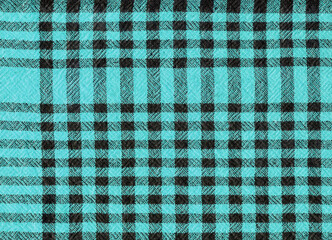 blue plaid fabric