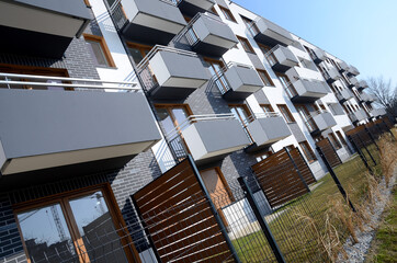 New residential buildings in Poland