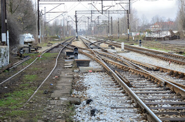 Fototapeta na wymiar Railroad in Poland