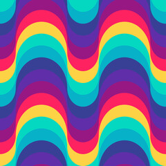 Colorful 70s pattern