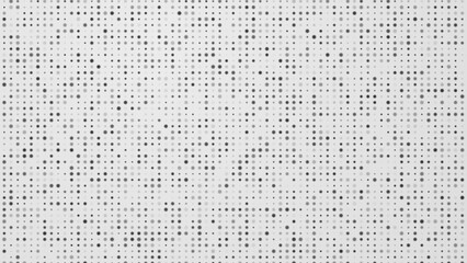 Dot white black pattern gradient texture background. Abstract  technology big data digital concept. 3d rendering.