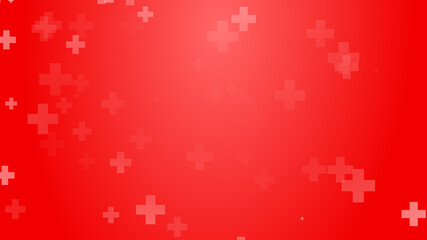 Medical health red cross pattern background. Abstract healthcare for World Blood Donor Day.
