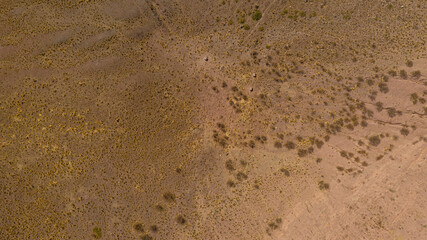 Aerial view of drones from Northern Argentina, mountains, valleys, routes and peaks.