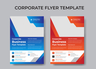 Corporate Flyer Design , Business Flyer Template vector design for Brochure, Annual Report, Magazine, Poster, Corporate Presentation, Portfolio, Flyer, layout leaflet promotion marketing flyer
