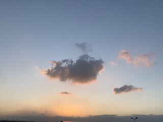 sunset in the sky