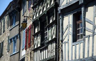 Fachwerk in Treguir, Bretagne
