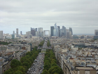 Obraz premium Panorama of Paris from Arc de Triomphe, 2011 (15)