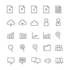 Business icons vector set. Business icons with colorful backgrounds. Can be used for websites, infographics.