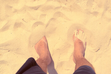 feet on sand