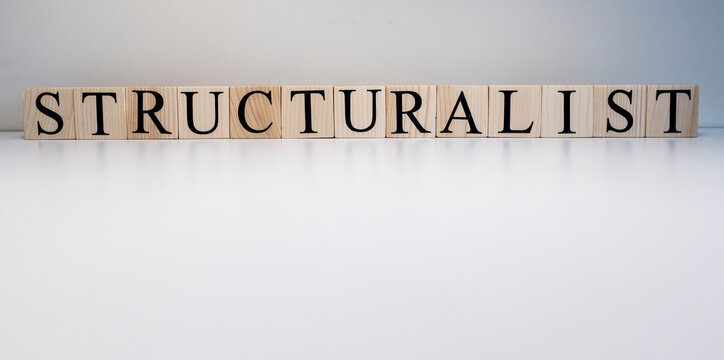 Structuralist pyschology text from wooden cubes. The term psychology profession.
