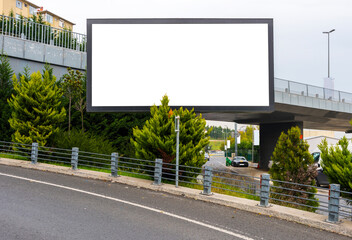 Large blank billboard mockup.