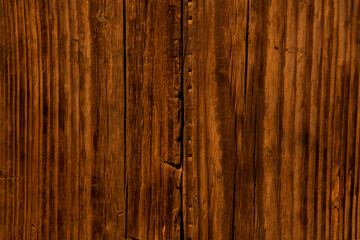 Obraz premium Empty natural brown wooden background. The surface of the old brown wood texture with cracks, top view
