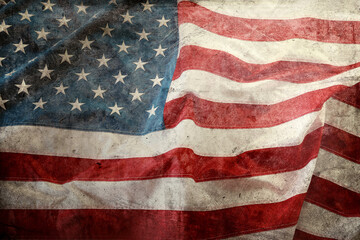 Grunge American flag