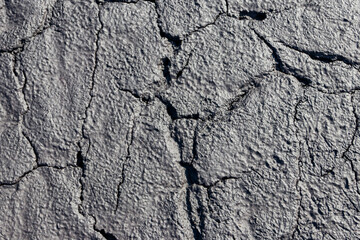 Texture of wet cracked ground as background