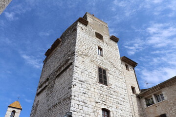 Obraz premium Le donjon de Saint Paul de Vence, ville de Saint Paul de Vence, département des Alpes Maritimes, France