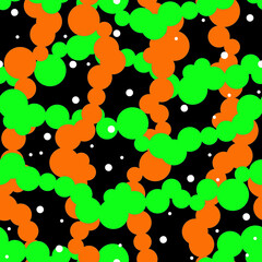 Bubbles bright seamless vector pattern