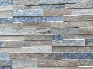 Stone wall in bluish colors.