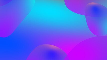 Abstract gradient geometric background. Fluid shapes and colorful graphic design.