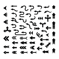 Set of Arrow Left isolated on white background, Arrow left icon, Arrow vector collection. Arrow set icon vector design illustrations