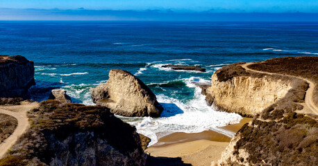 Shark Fin Cove Santa Cruz Davenport PCH Pacific Coast Highway 101 Highway One Coast Northern California