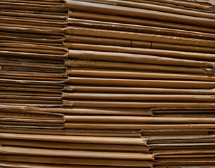 Flat packed cardboard boxes