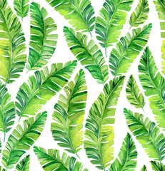 Seamless pattern with palm leaves.  - 360944616