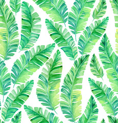 Seamless pattern with palm leaves.  - 360944644