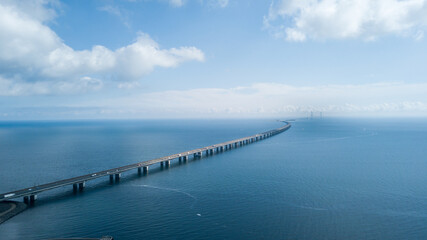 Obraz premium Laison du grand belt, drone