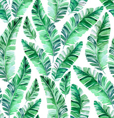 Seamless pattern with palm leaves.  - 360944681