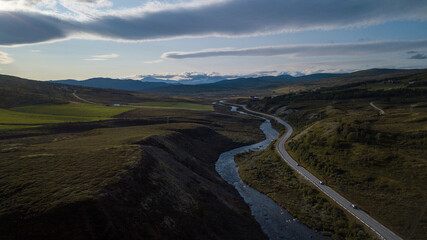Roadtrip en Norvège, vu de drone
