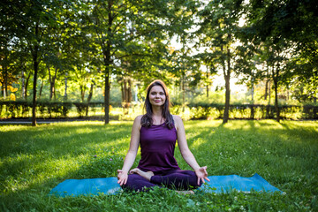 young woman doing yoga