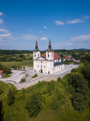 Fototapeta na wymiar Eglise, slovénie, drone