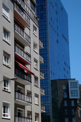 Urban view in the town of Bilbao