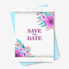 Floral backgrounds wedding cards