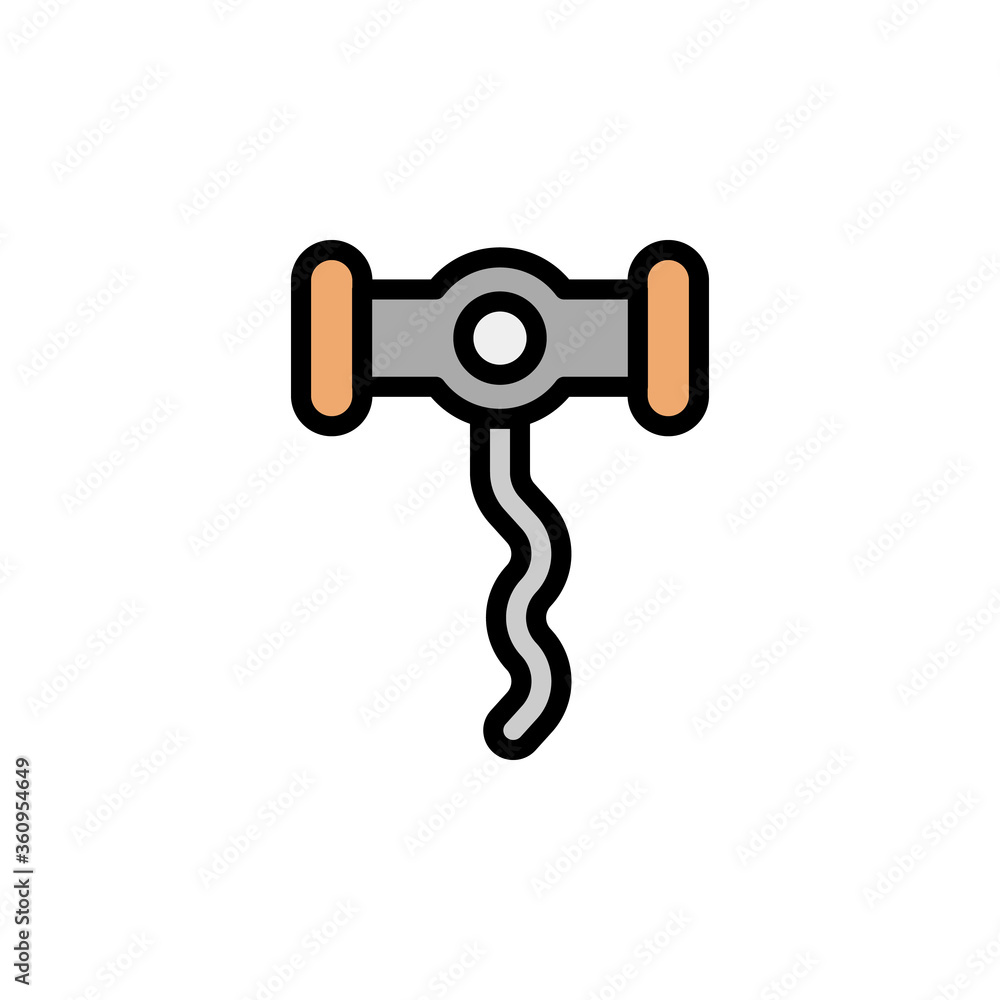 Poster opener, bottle opener colored icon. simple color element illustration. opener, bottle opener concept